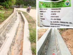 Drainase/Siring di Desa Lubai Persada Mulai Dikerjakan, Warga Apresiasi Kinerja Kepala Desa Lubai Persada
