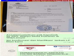 “Diduga Ada Kejanggalan Surat Dari Polsek Bangsalsari Ke Kajari Jember, Terkait Status Penahanan Terduga Tersangka Penipuan ?!”