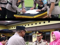 Kapolres Bangka Tengah Pimpin Upacara Serah Terima Jabatan Wakapolres dan Pejabat Utama Polres