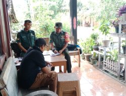 Babinsa Aktif Pendataan Keluarga Miskin, Berbasis Data Akurat di Rumah Ketua RT