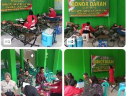 Tak Hanya Fokus Buat Jalan TMMD Juga Gelar Donor Darah