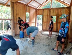 Satgas TMMD ke-124 Kodim 1403/Palopo Terus Maju Bedah Rumah Tidak Layak Di Desa Salu Seba