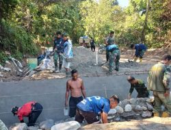 Satgas TMMD Ke-124 Kodim Palopo Genjot Pembangunan Plat Duiker Unit 3 di Desa Pincara