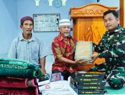 Perkuat Spiritualitas Warga, Satgas TMMD ke-124 Serahkan Bantuan Ibadah di Desa Pincara
