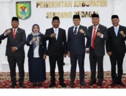 Bupati Sergai H. Darma Wijaya Lantik Suwanto Nasution, S.Pd., MM Sebagai Sekda di Kab. Serdang Bedagai.