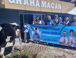 Idul Adha 1446 Hijriah DPC. Partai Demokrat Kabupaten Bandung Gelar Potong Hewan Kurban, Bentuk Rasa Kebersamaan Dan Pengorbanan Untuk Sesama.