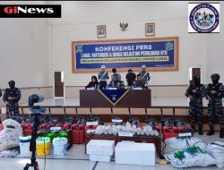 Lanal Mataram Tangkap 21 Pelaku lIegal Fishing BBL Asal Lampung di Perairan Lunyuk Sumbawa Besar.