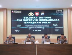Baharkam Polri Gelar Supervisi dan Pengecekan Almatsus di Polres Kediri
