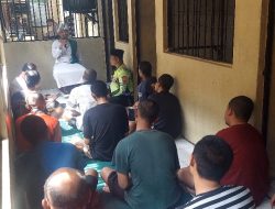 Kegiatan Pembinaan Rohani dan Mental (Binrohtal) di Ruang Tahanan Polres Kediri
