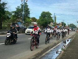 16 Personel Brimob Polda Sulsel Ramaikan Gobar SCC Taklukkan Trek Makassar – Pangkep