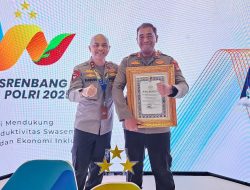 Polres Bangka Tengah Raih Penghargaan Pelayanan Prima Kategori A dari KemenPAN-RB.