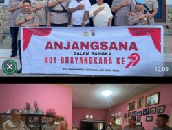 Polres Bangka Tengah Laksanakan Anjangsana dalam Rangka Hari Bhayangkara ke-79