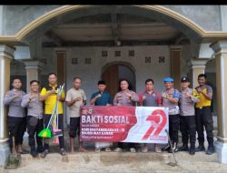 Jalin Sinergi Sambut Hari Bhayangkara Ke 79, Polsek Negeri Besar Baksos Religi di Masjid