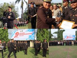 Hari Bhayangkara Ke-79, Polres Way Kanan Gelar Upacara dan Pesan Sinergi Menjaga Kamtibmas