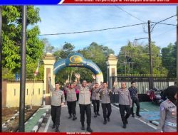 Polres Bangka Tengah Gelar Jalan Sehat dan Lomba Anak dalam Rangka HUT Bhayangkara ke-79.