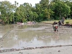 Babinsa Berjibaku, Bantu Petani Bajak Sawah