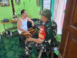 Minggu Ceria Warga Bahagia, Babinsa Danukusuman Motivasi Pelaku UMKM Tukang Jahit