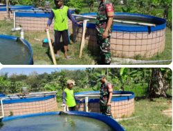 Babinsa Berikan Pendampingan Budidaya Kolam Ikan Lele di Desa Tegaldowo