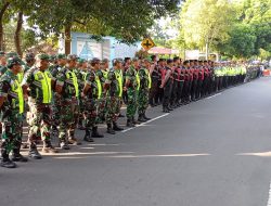 Kodim 0724/Boyolali Bersama Polres Amankan Kunjungan Kerja Wapres Gibran di Kantor Pos Boyolali