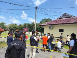 Sat Reskrim Polres Bangka Tengah Gelar Rekonstruksi Kasus Penganiayaan Maut di Batu Beriga