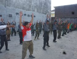Jaga Kesehatan Dan Kebugaran, Satgas TMMD Reguler Ke-125 Kodim 0735/Surakarta Laksanakan Senam Pagi Bersama