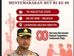 Kapolres Bangka Barat Gelar  Pesta Rakyat Dalam Rangka sambut  “Hari Ulang Tahun Kemerdekaan Indonesia Ke-80, Hadirkan Layanan Publik dan Aneka Lomba .