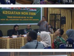 Sasaran Non Fisik TMMD Reguler Ke-125 Kodim 0735/Surakarta Gelar Penyuluhan Kamtibmas