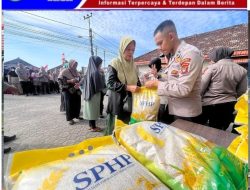 Polda Babel Hadirkan Gerakan Pangan Murah Di Kelurahan Dul, 2 Ton Beras Ludes Terjual Diserbu Warga
