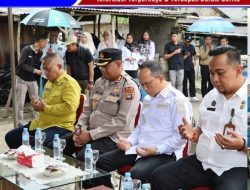 Kapolres Bangka Tengah Hadiri Peletakan Batu Pertama Pembangunan Rumah Layak Huni Bagi Purnawirawan