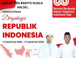 Keluarga Besar PC. NU Kabupaten Barito Kuala Mengucapkan Dirgahayu Republik Indonesia Ke-80