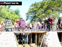 Akses Pertanian Makin Lancar, Jembatan Limpas TMMD ke-125 Siap Cor