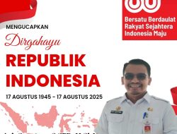 Kepala Dinas Pendidikan Nasional Kabupaten Barito Kuala Mengucapkan Dirgahayu Republik Indonesia Ke-80