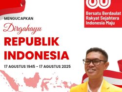 H. Rahmadian Noor, ST, Ketua II DPD Partai Golkar Kabupaten Barito Kuala Mengucapkan Dirgahayu Republik Indonesia Ke-80