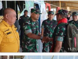 Kedatangan Asops KASAD Di Bandara Sultan Kaharuddin Disambut oleh Dandim 1607 Sumbawa.