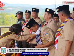 Hari Pramuka Ke-64, Bupati Monadi Tekankan Peran Pramuka Bentuk Karakter Pemuda Dan Menjadi Teladan Di Lingkungan Masing-masing