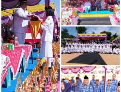 Upacara HUT RI ke-80 Kecamatan Sinunukan Sukses dan Meriah.