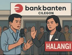 “Bank Banten Cabang Cilegon Diduga Halangi Wartawan JURNALKUHP.COM Liput Penyaluran Bansos ?!”