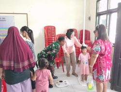 Babinsa Joyotakan Dampingi Posyandu Balita Diwilayah