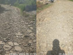 Jalan Poros Kampung Sumber Baru Menuju Kecamatan Banjit Memprihatinkan, Masyarakat Mendesak Perbaikan