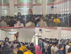 Kapolda Lampung Sampaikan Bela Sungkawa, Personel Polda dan Masyarakat Gelar Sholat Gaib.