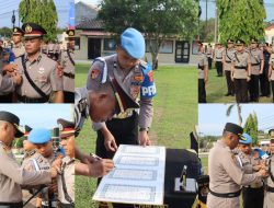 Dukung Pelaksanaan Tugas Kepolisian, Kapolres Way Kanan Pimpin Upacara Pelantikan dan Sertijab