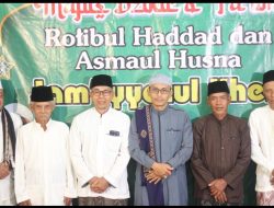 MAJELIS JAMA’IYYATUL KHEIR 300 JAMAAH MENYATU DALAM DOA SYUKUR DI MASJID NUR IKHLAS KRAS KEDIRI