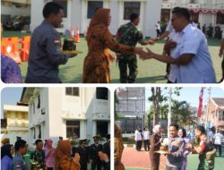 HUT Kejaksaan RI Ke-80, Babinsa Bersama Lurah Kepatihan Wetan Berikan Kejutan Kepada Kejaksaan Negeri Surakarta