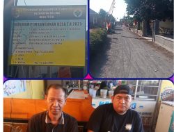 Warga Apresiasi Pembangunan Jalan Lapen di Desa Balung Tutul
