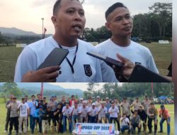 Pembuka Turnamen Sepakbola APDESI Cup Desa Mancak Duel Sengit Menumbangkan Desa Balekambang 2-0