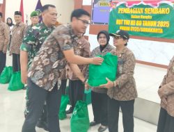 Kodim 0735/Surakarta Gelar Bakti Sosial Pembagian Sembako Jelang HUT TNI Ke – 80 Tahun 2025