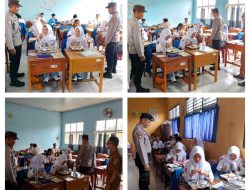 Bhabinkamtibmas Monitoring Penyaluran Makan Bergizi Gratis di 14 Sekolah Wilayah Banjit