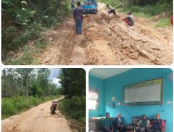 JALAN UTAMA DESA BERINGIN MENUJU TALANG BAGOR, TALANG TEBAT, DAN TALANG MARIADA SEPANJANG 12 KM RUSAK BERAT PADA RUAS – RUAS TERTENTU.