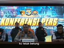 Satreskrim Polresta Bandar Lampung Menetapkan Seorang Pegawai Bank BUMN Tersangka Dugaan Tindak Pidana Korupsi Pemberian Kredit Modal Kerja Di Tahun 2020.