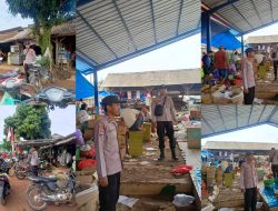 Hadir Ditengah Masyarakat, Polsek Rebang Tangkas Gelar Patroli KRYD di Pasar Kalangan